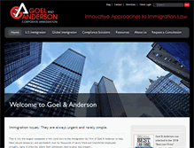Tablet Screenshot of goellaw.com